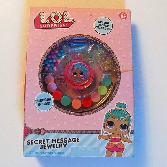 NWT LOL Surprise! Secret Message Jewelry Pink L.O.L. Dolls Crafts Toys Kit NEW - Picture 1 of 6